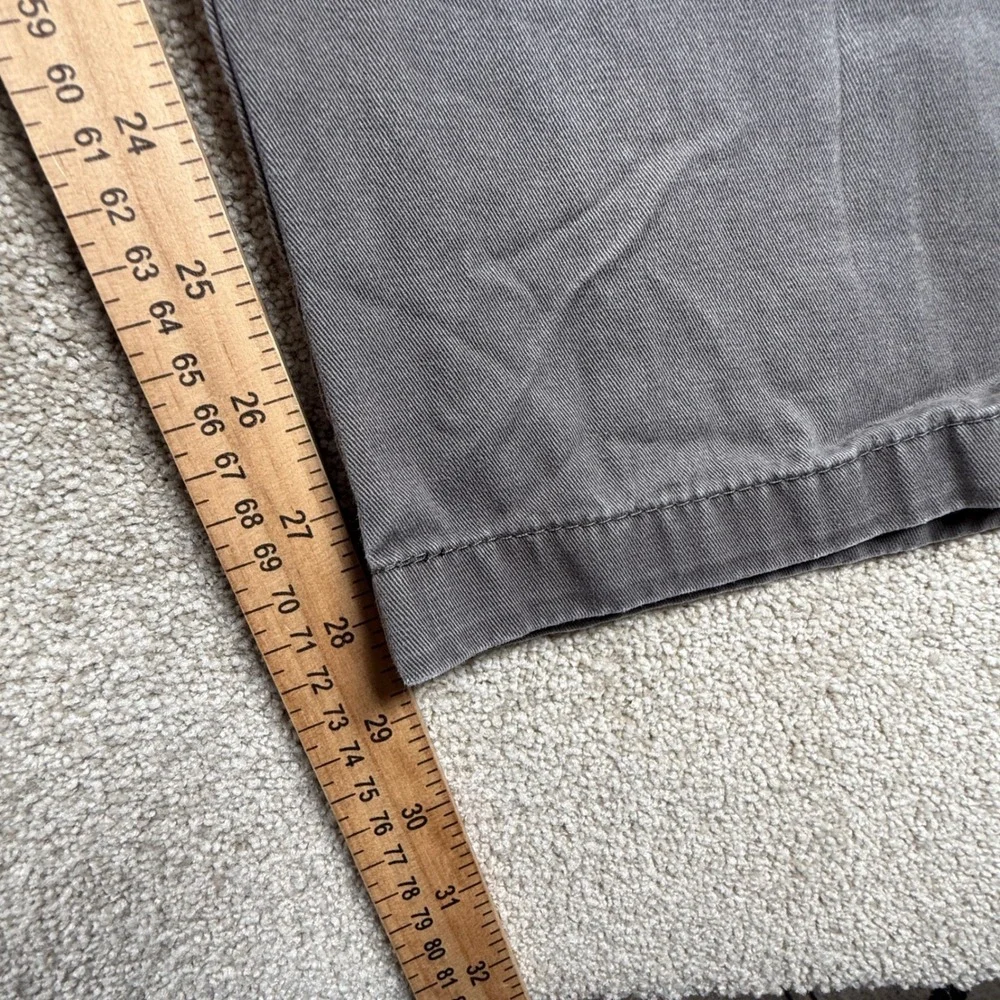HB Harbor Bay Mens Big and Tall Chino Pants Gray Flat Front 54x30 (Fits 48x27)